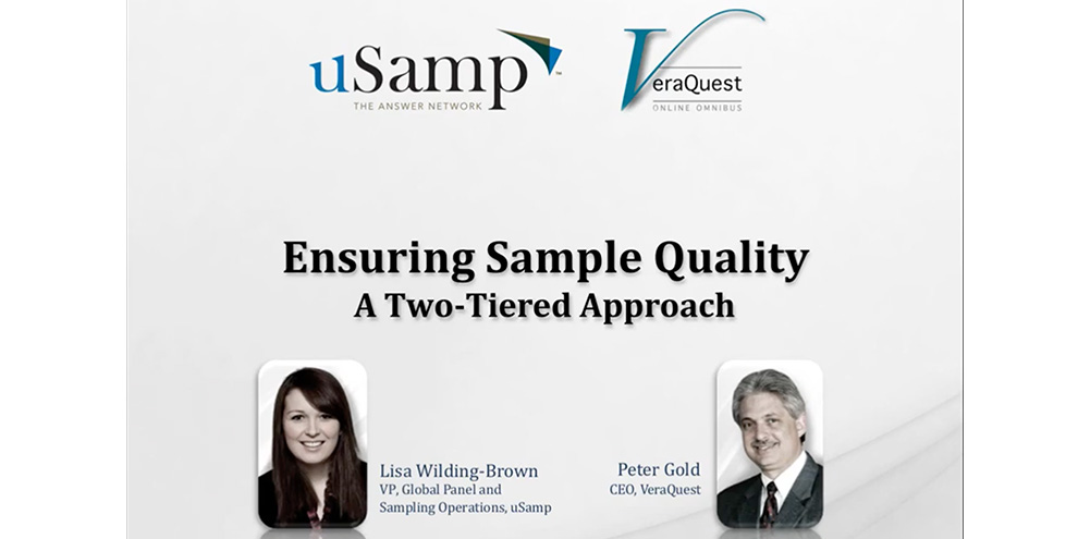 Veraquest Usamp Webinar Title Slide July 2014 White Backgound Logos Headshots