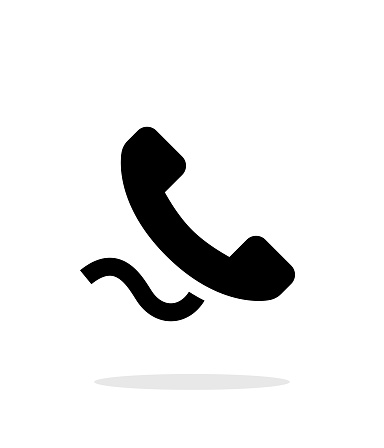 Cable Handset Simple Icon On White Background Vector Id496731048