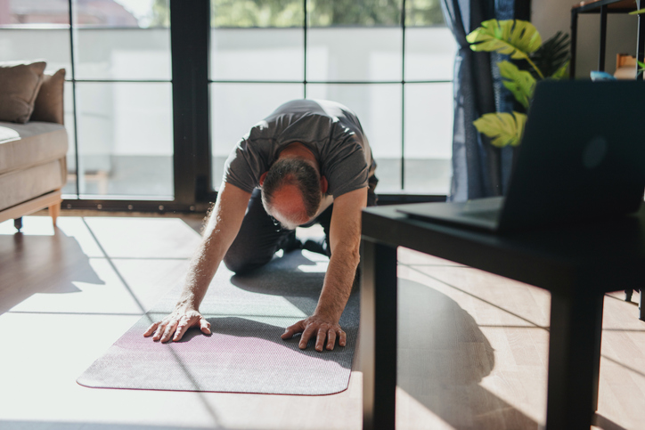 Man Practicing Yoga