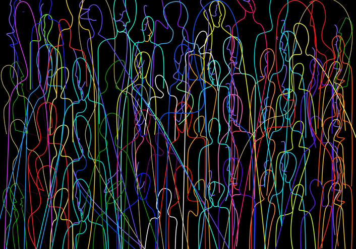 Many People, Crowd Concept