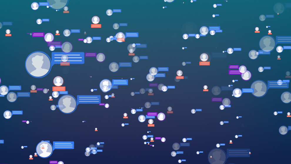 Social Media And Network Image With Chat Bubbles