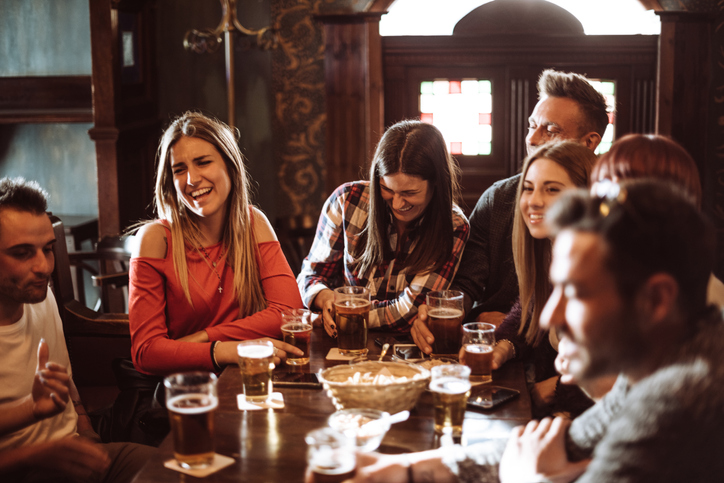 Friends At Pub