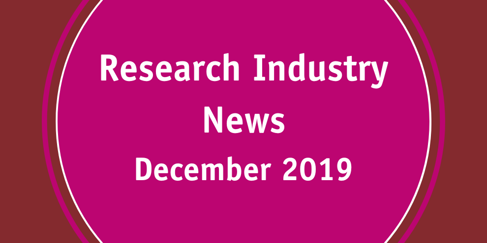 Research Industry News December 2019 article image
