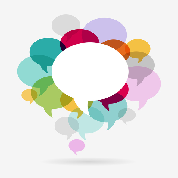 Colorful Speech Bubble