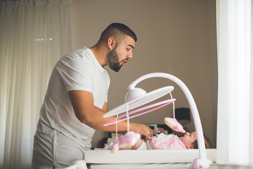 Dad Changing Diaper