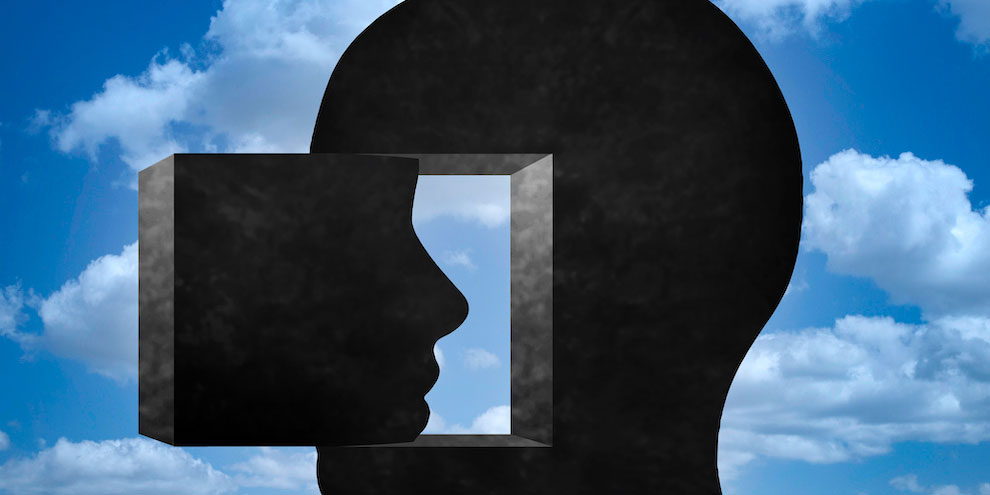 A Face Outline In The Clouds