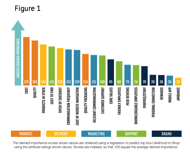 Derived Importance Score   Customer Experience