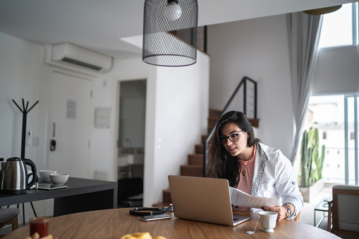Using Laptop Working From Hom