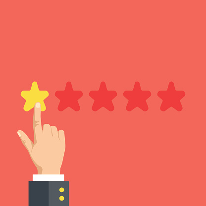 Star Negative Feedback Poor Quality Flat Design Vector Illustration Vector Id610773752