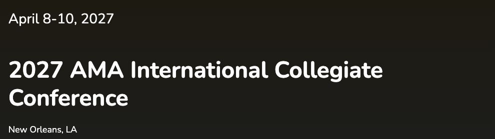 AMA International Collegiate Conference 2027