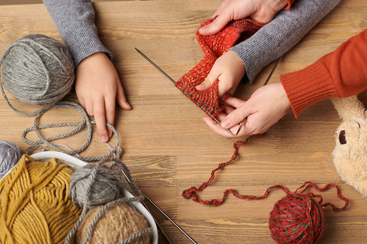 Hands Knitting