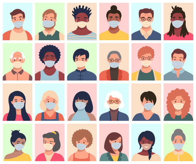 People In Protective Masks
