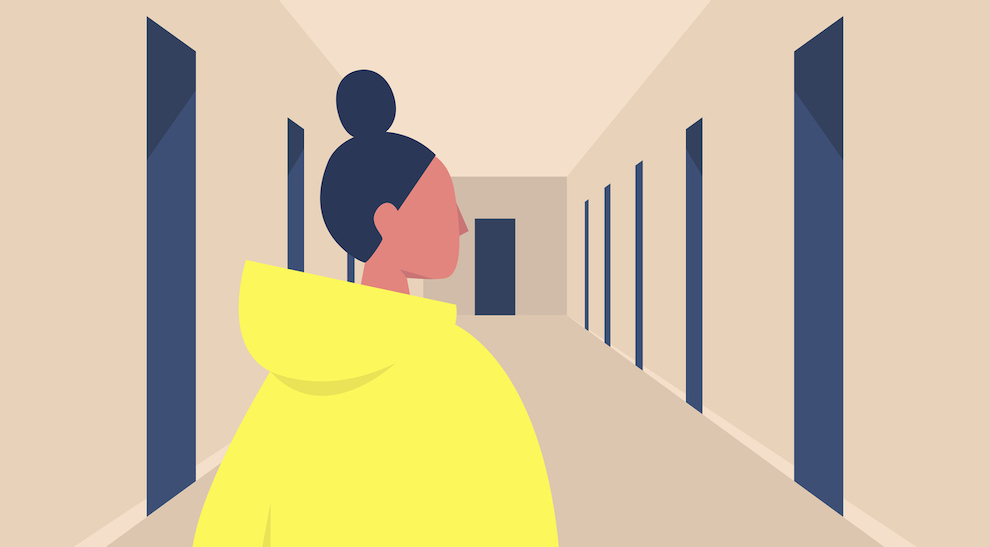 Hallway With Doors Consumer Options Research Interview