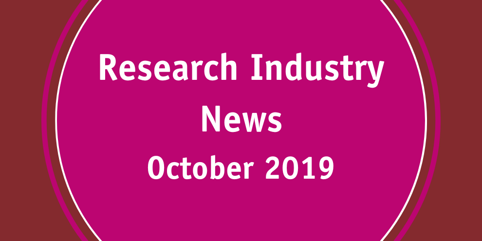 Research Industry News October 2019