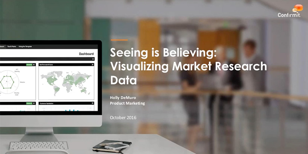 Confirmit Webinar Title Slide Data Visuilization