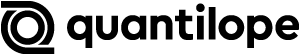 quantilope’s logo. Circular graphic on the left with the company name written in black lower-case letters next to it.