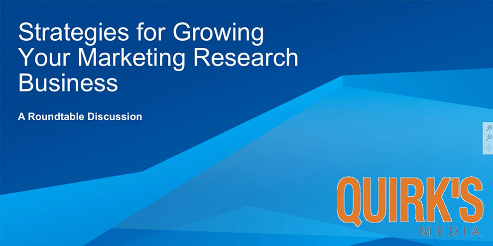 Quriks Webinar Title Slide Blue Background White Text