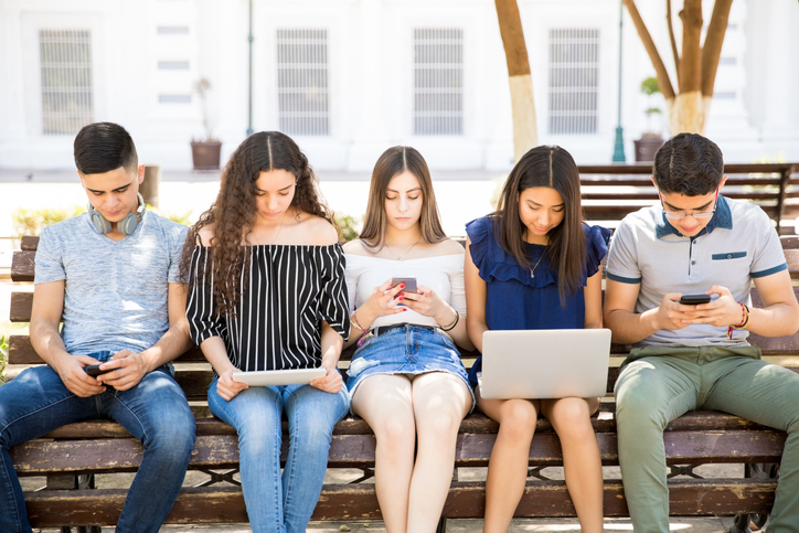 Social Networking Using Several Tech Devices