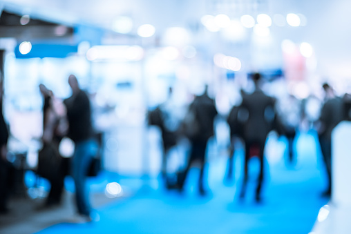 People At A Trade Exhibition Picture Id483069304
