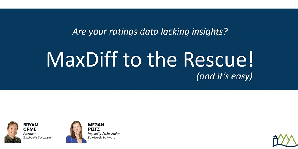 Sawtooth Software Webinar Title Maxdiff