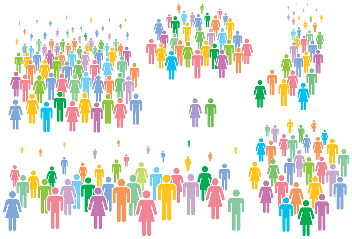 Multi Colored People Icons