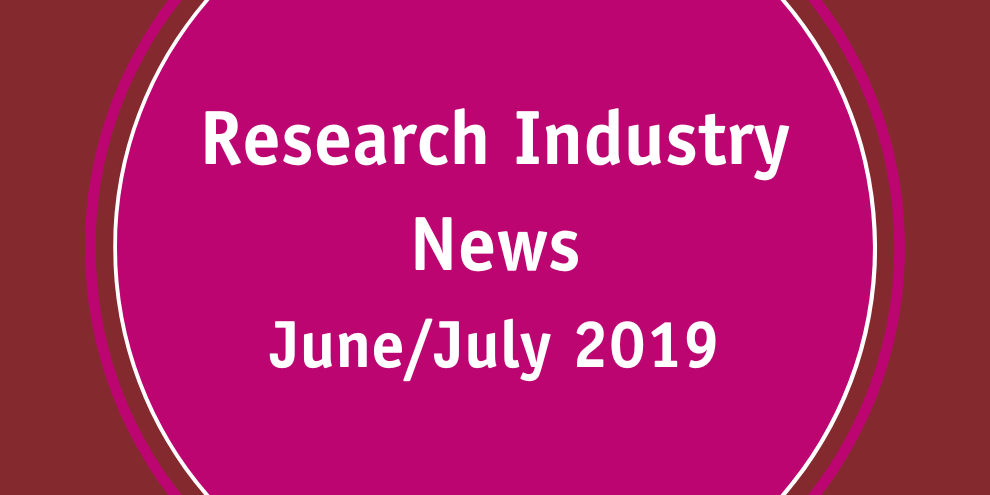 Research Industry News June July 2019