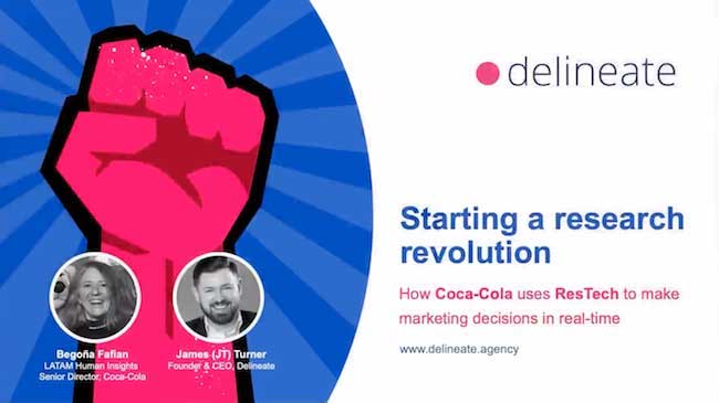 Delineate Webinar: Starting a Research Revolution: How Coca-Cola Uses Research Technology To Make Marketing Decisions in Real Time article image