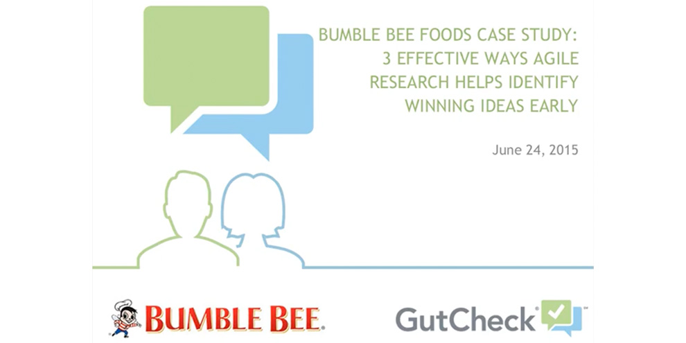GutCheck Webinar: Bumble Bee Foods Case Study: 3 Effective Ways Agile Research Helps Identify Winning Ideas Early article image