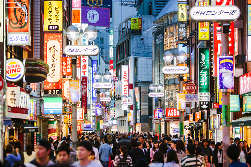 Shibuya Shopping District Tokyo Japan Picture Id505797368