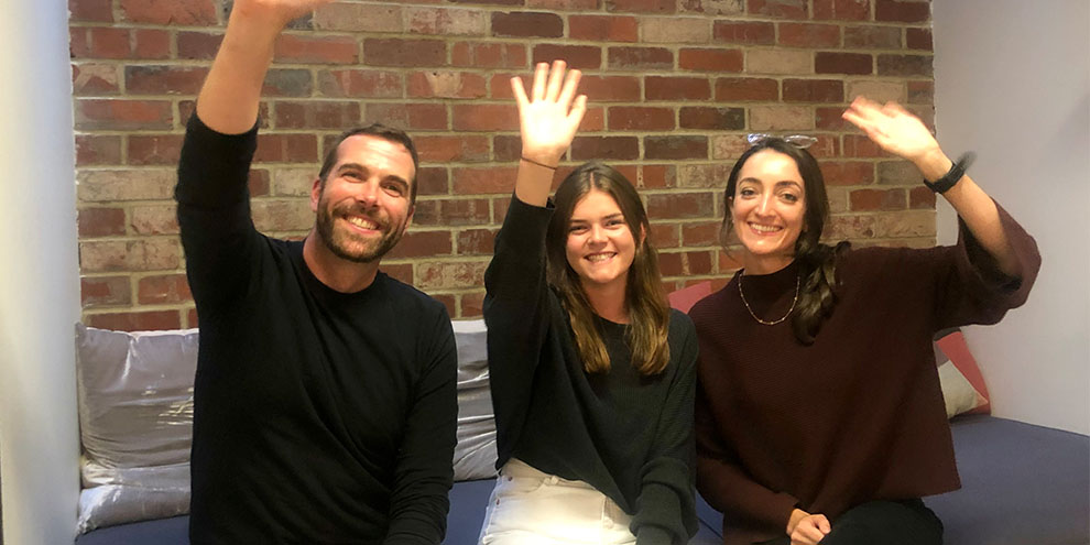 Opinium Qualitative Research Three People Waving