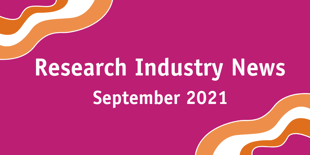 Research Industry News September 2021 article image