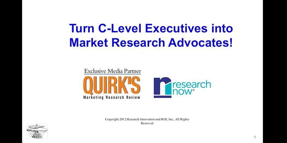 Turn C-Level Executives Into Market Research Advocates: How your Research is Helping to Move the Needle Forward article image