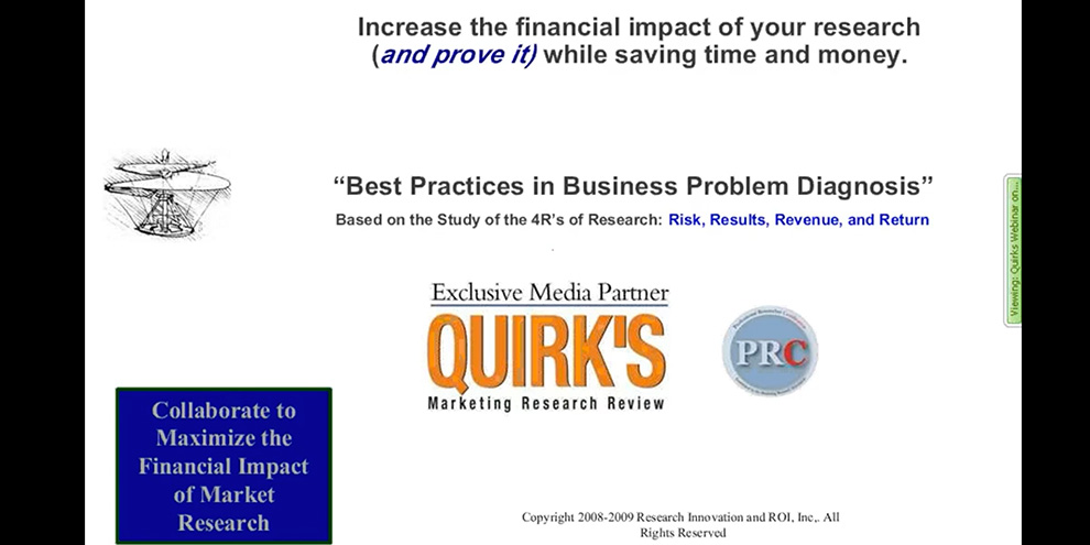 Webinar: Managing Research Expectations: Best Practices in Business Problem Diagnosis article image