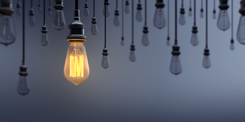 Glowing Light Bulb