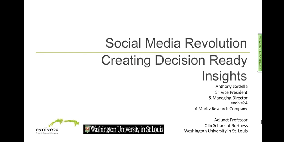 Evolve24 Webinar Title Slide Social Media Insights